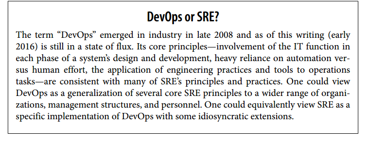 DevOps or SRE Site Reliability Engineer vs. DevOps 